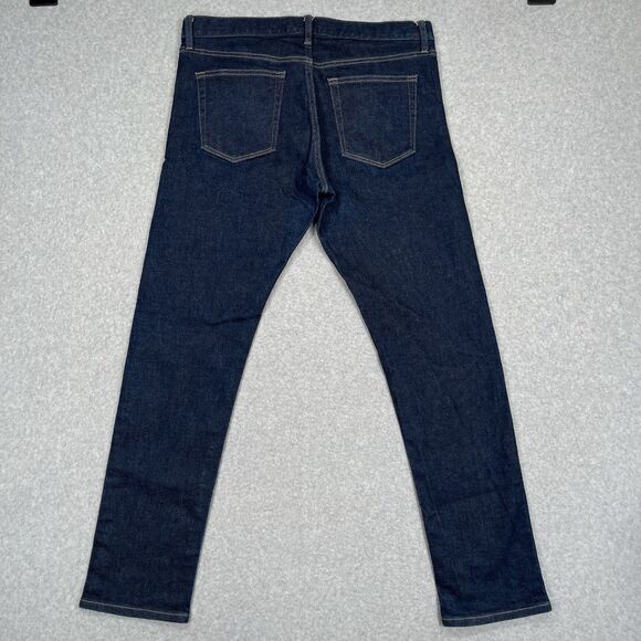 Uniqlo Jeans Mens 35 x 32 (34x31) Slim Straight Japanese Kaihara Selvedge Denim - Picture 3 of 14